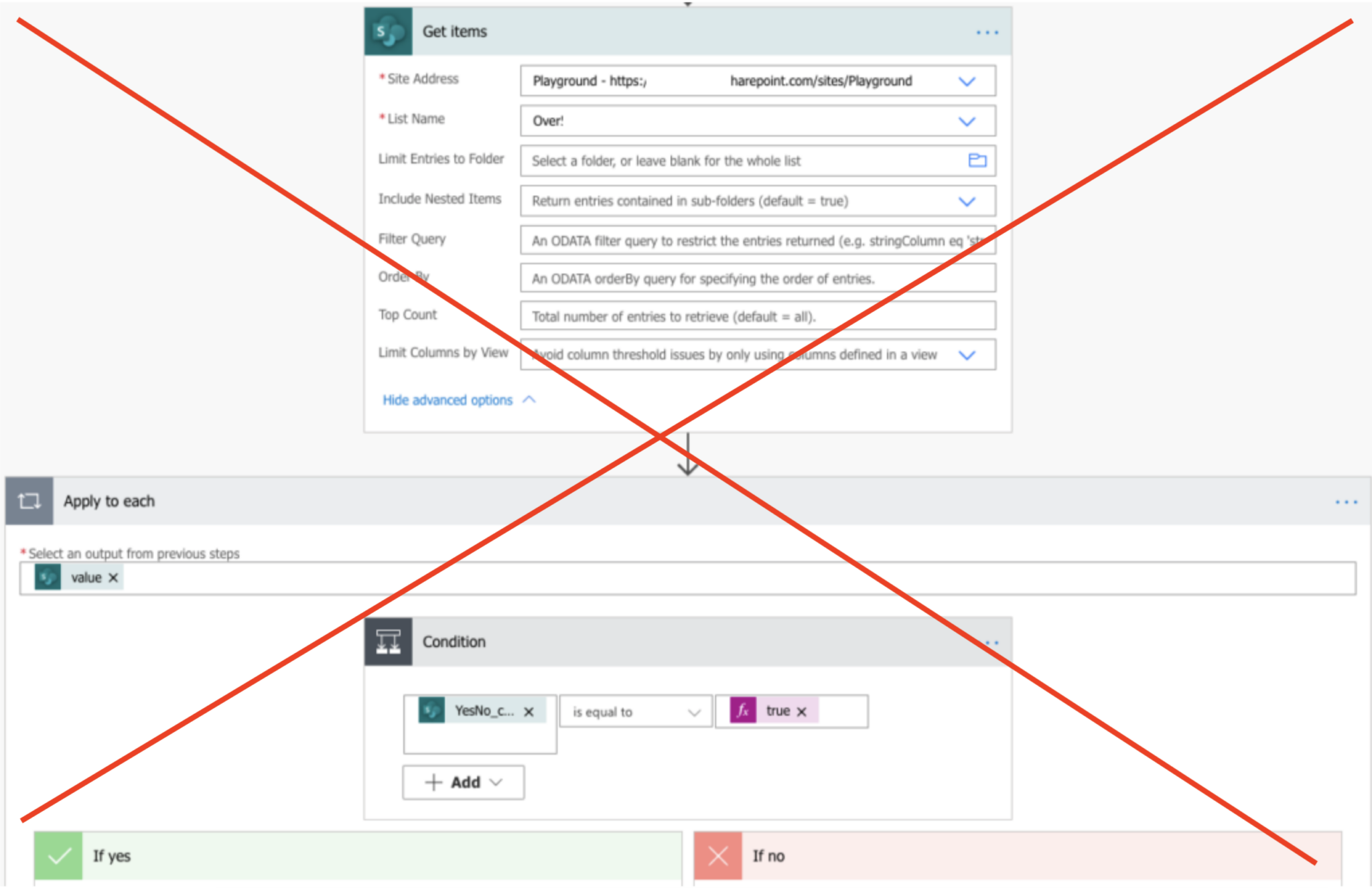 Power Automate filter based on Yes/No (boolean) column