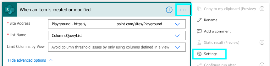 Power Automate trigger condition