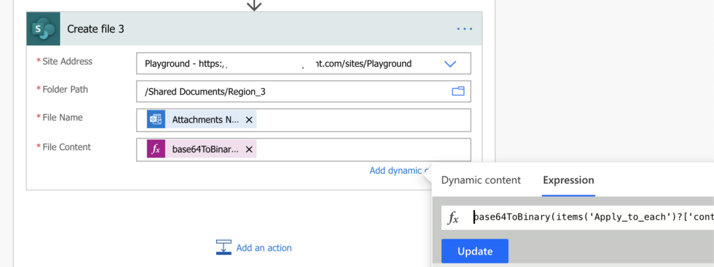 corrupt attachment power automate