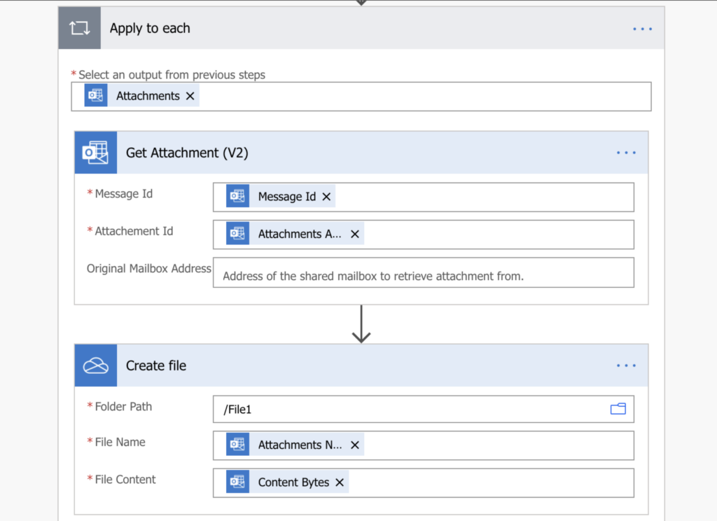 corrupt attachment power automate