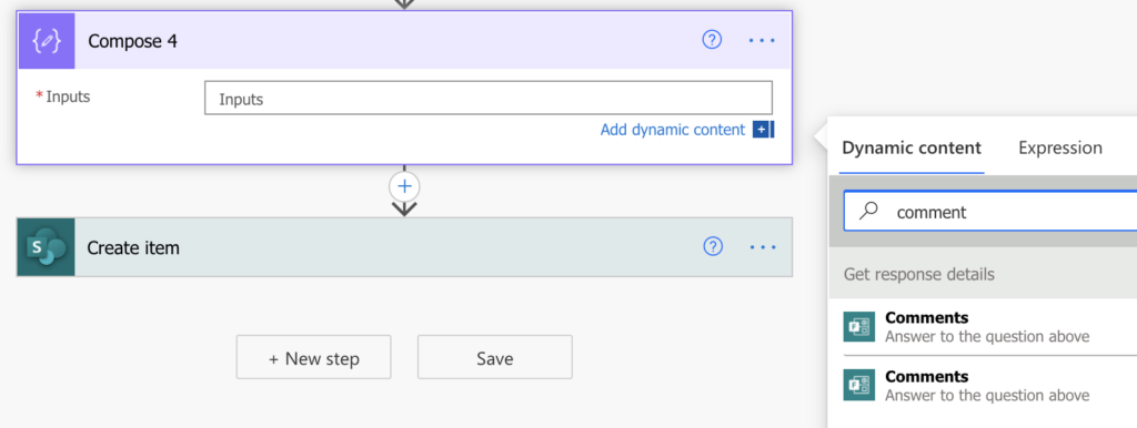 Power Automate with Forms questions with the same name
