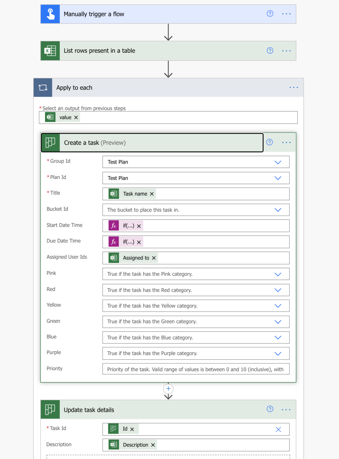 project in a box planner import excel