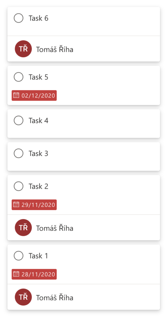 Planner tasks