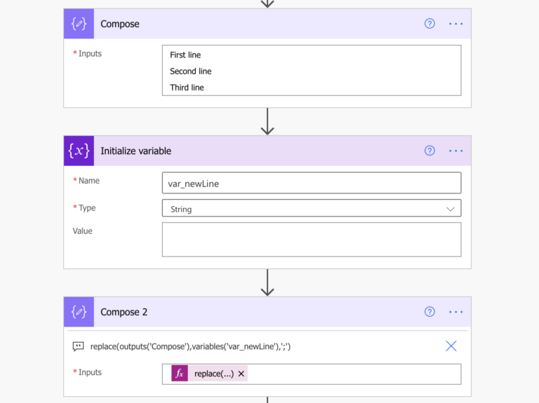 how-to-replace-new-line-n-in-a-power-automate-expression