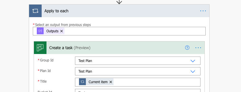 Create unique Planner tasks PA