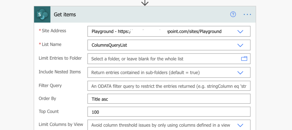 Order SharePoint items in Power Automate