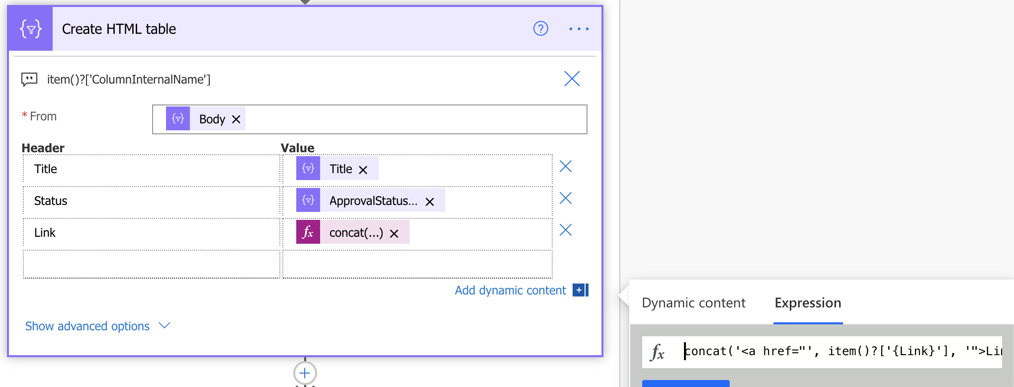 how-to-add-hyperlink-in-the-create-html-table-power-automate-action