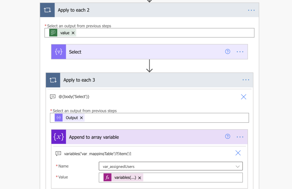 Planner Excel assigned users Power Automate