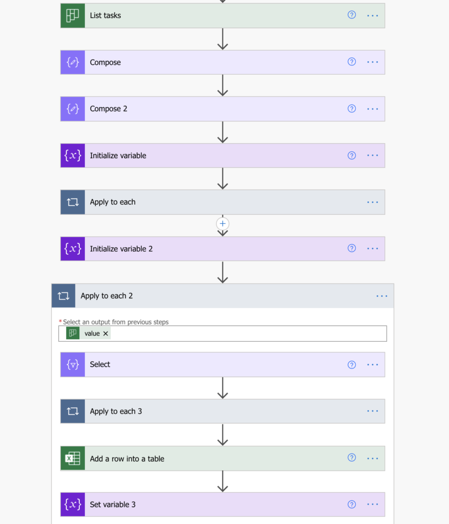 power automate excel to planner