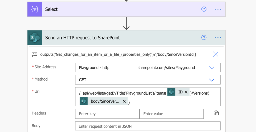 Power Automate SharePoint column previous value