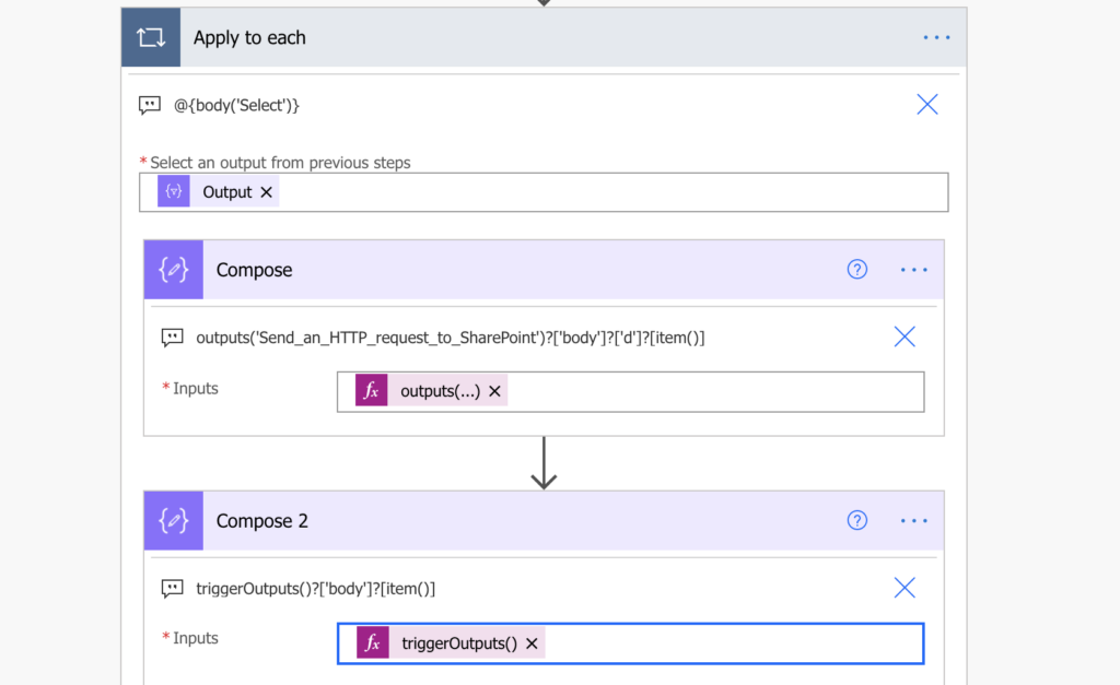 Power Automate SharePoint column previous value