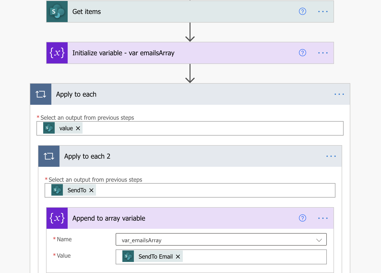 power automate get email from multiple person field