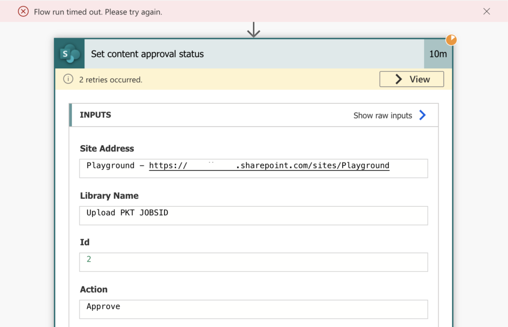 Power Automate content approval status