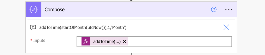 Power Automate filter date month