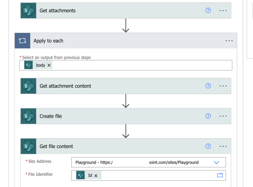 Power Automate csv item attachment