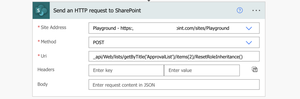 Power Automate restore permissions SharePoint