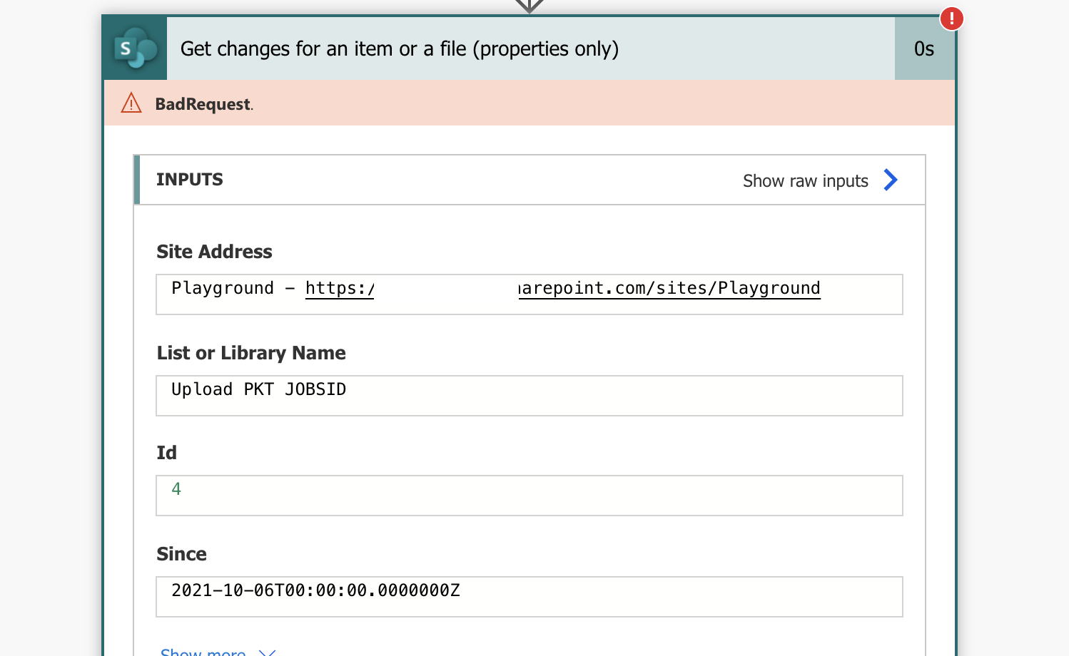 How to get changes based on date and time in power automate