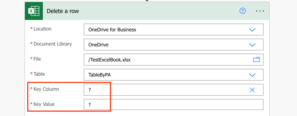 Power Automate Excel remove empty rows