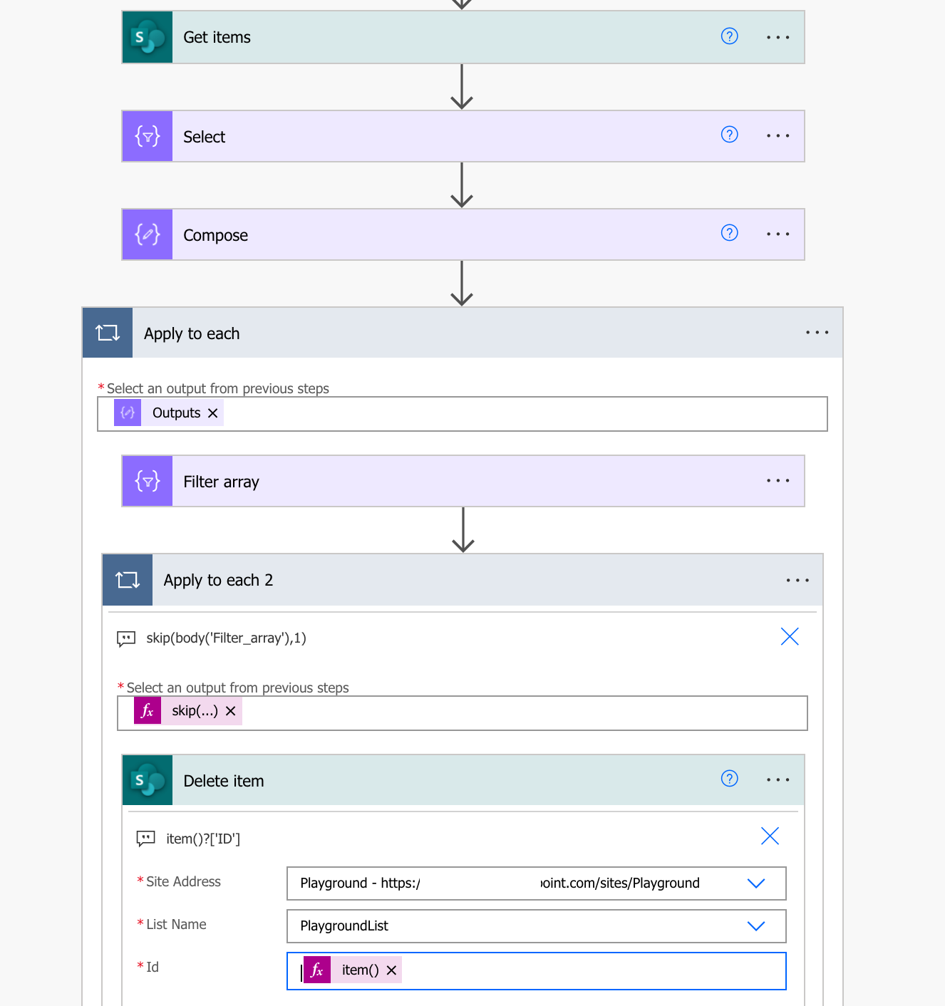 How to delete duplicate items in a SharePoint list with Power Automate