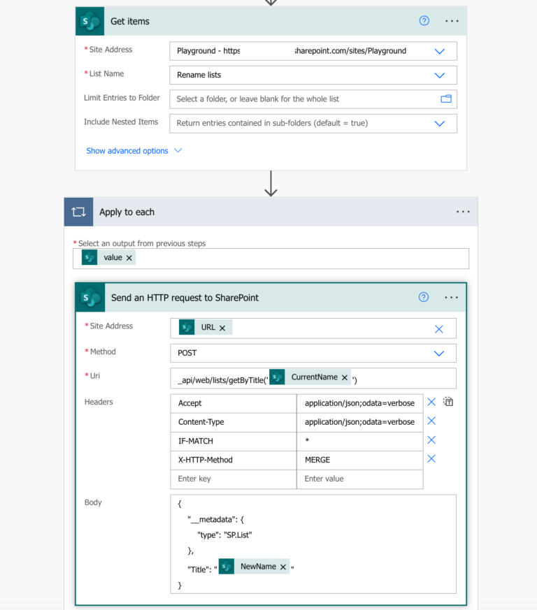 how-to-rename-sharepoint-list-s-using-power-automate-flow