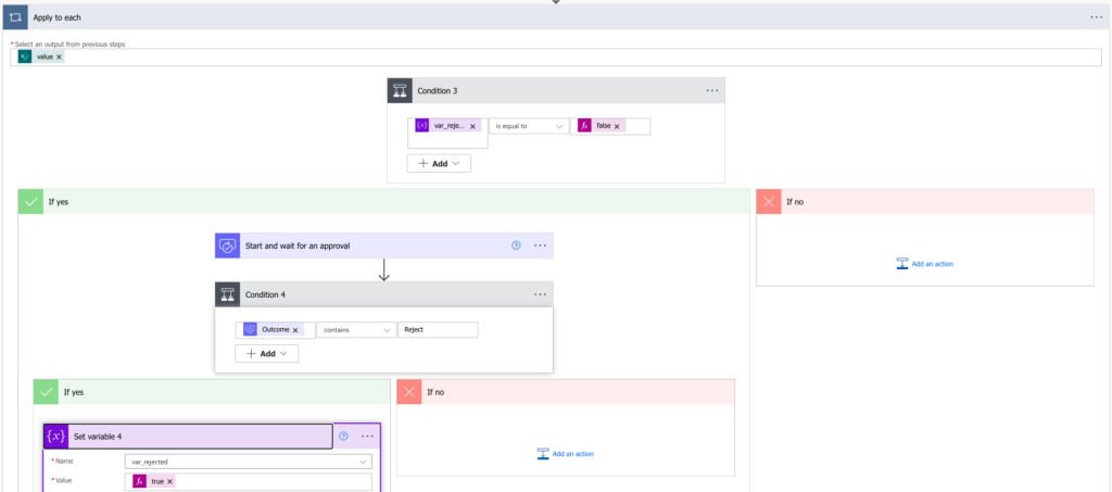 Power Automate approval various number