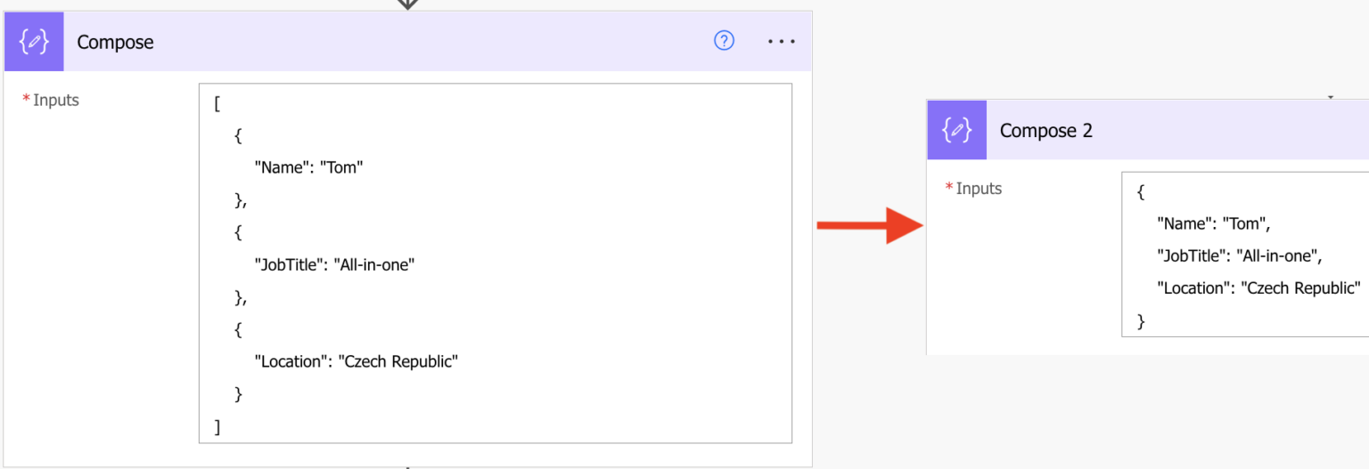 how-to-turn-array-of-objects-into-a-single-object-in-power-automate