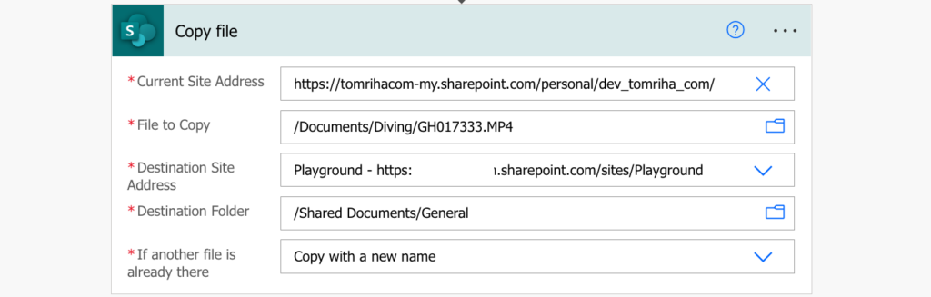 Power Automate copy onedrive sharepoint