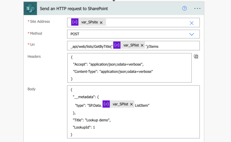 create-item-with-lookup-column-in-a-dynamic-list-power-automate