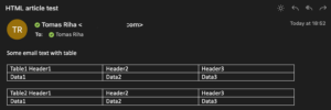 power automate get data from email table