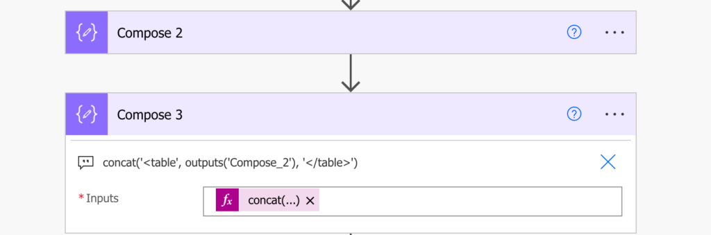 Power Automate parse email table