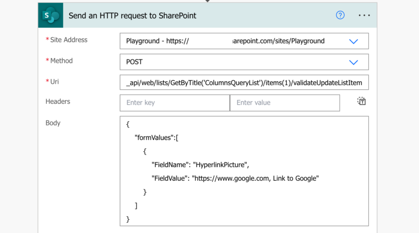 Update Single Sharepoint Hyperlink Column In Power Automate Flow 4790