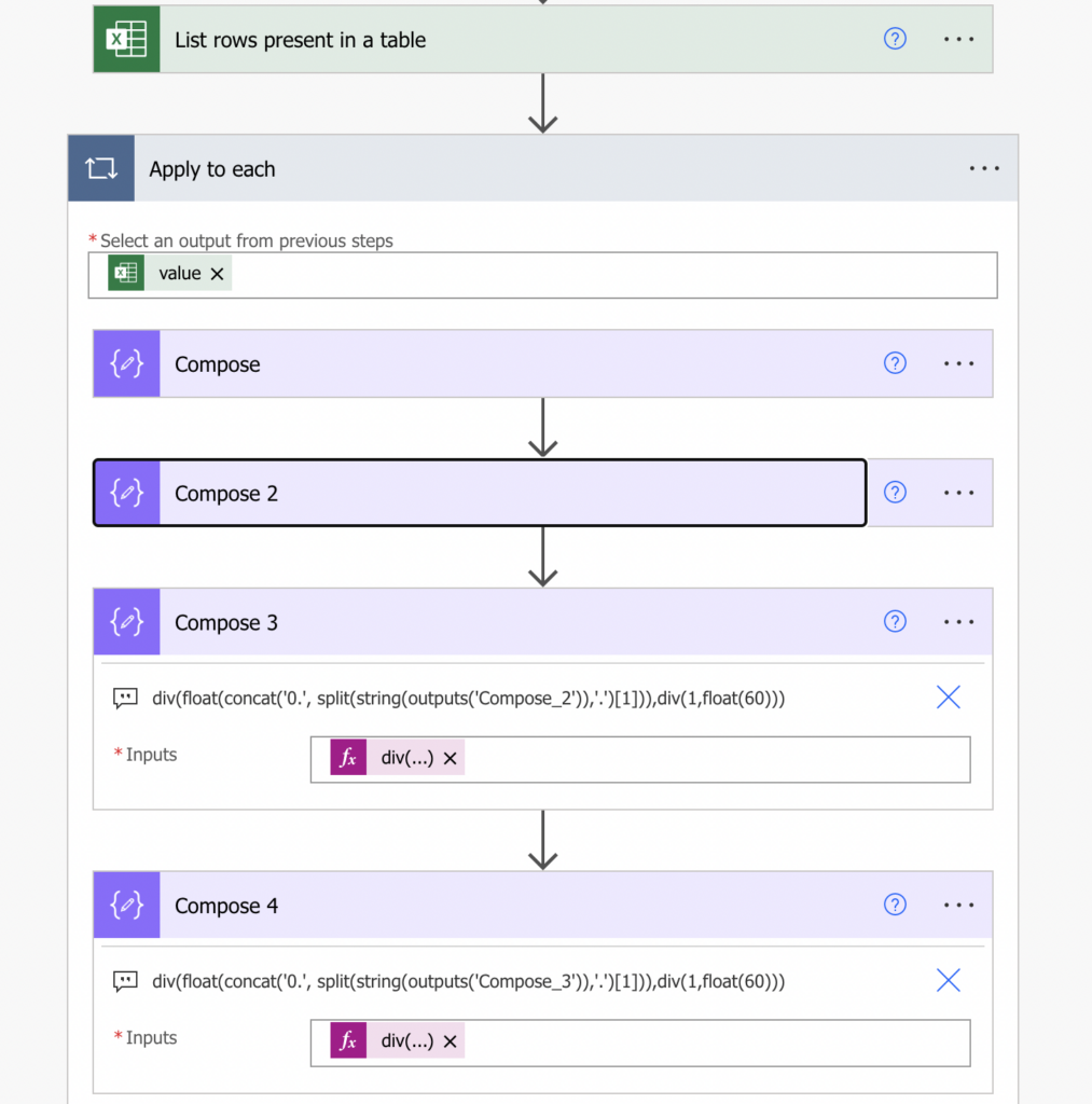 Power Automate Excel get date