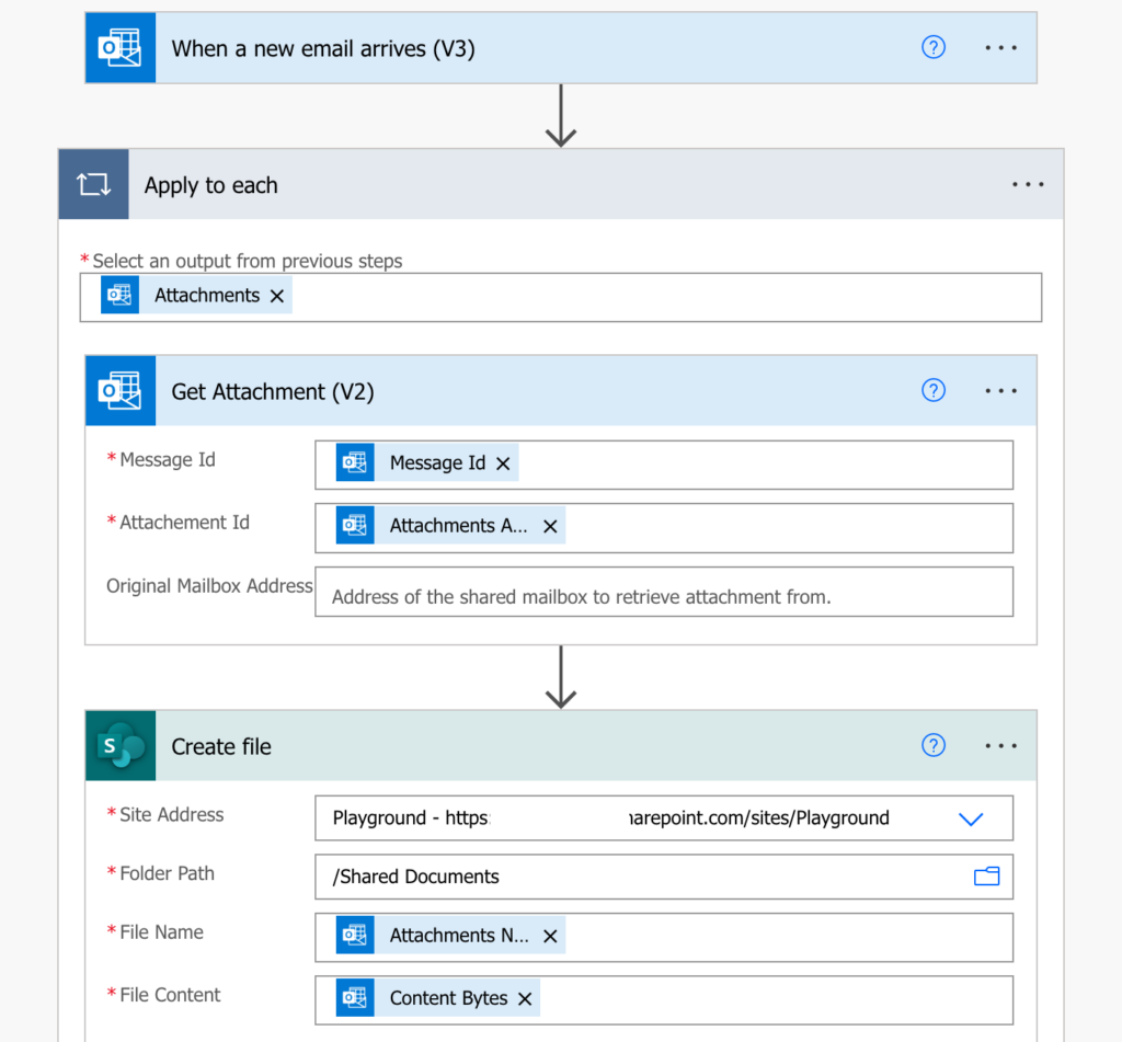 How to process .zip email attachment in Power Automate