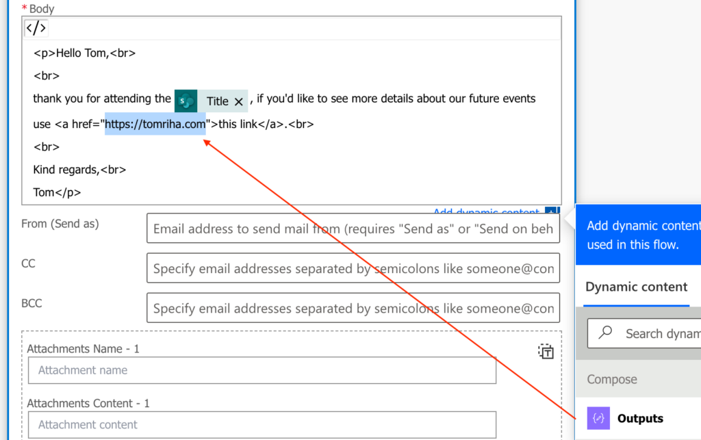 use-dynamic-hyperlink-in-an-email-sent-by-power-automate