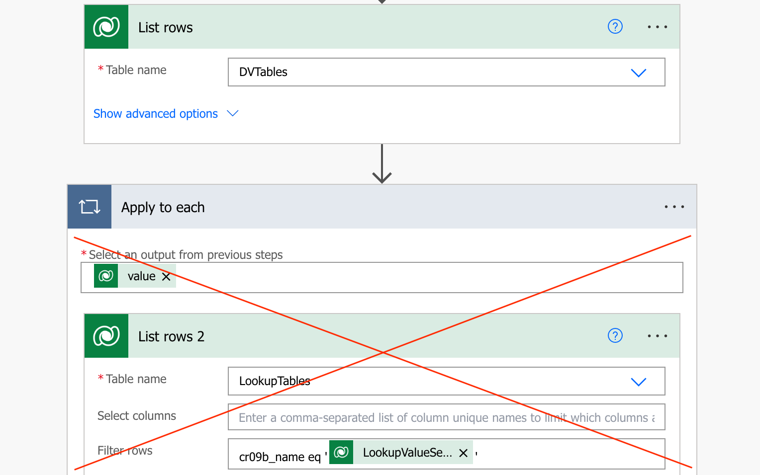 How to JOIN two Dataverse tables in Power Automate