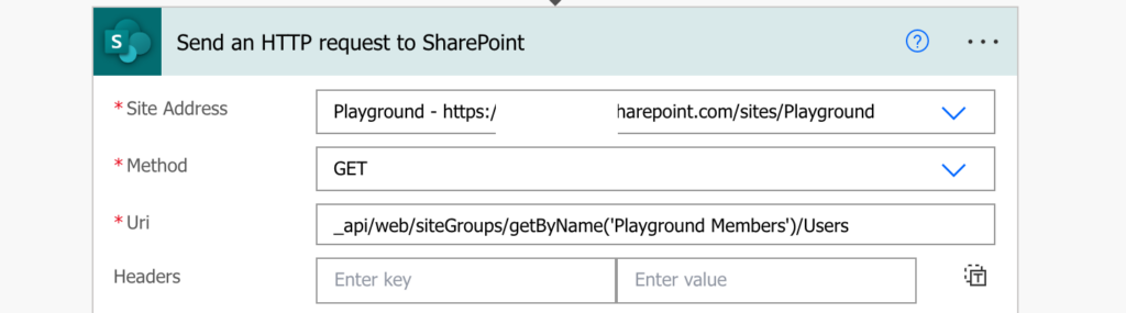 Power Automate SharePoint group members
