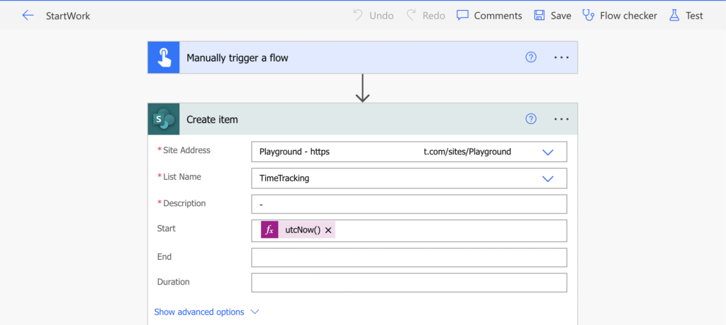 Power Automate time tracking