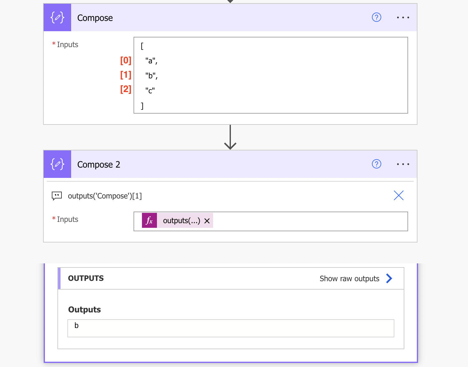 How to navigate in an array within Power Automate flow