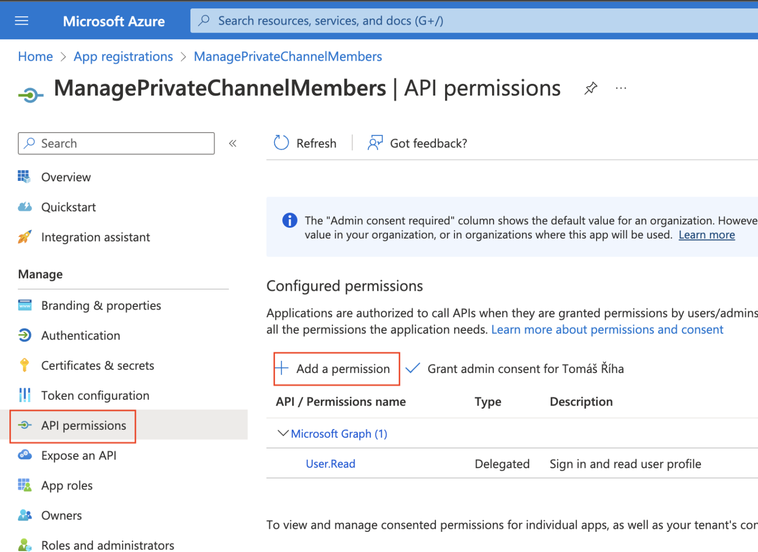 teams add bot to private channel