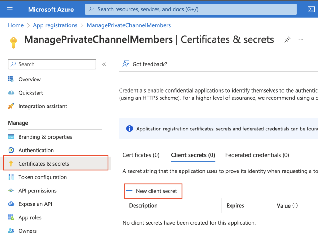 Power Automate Teams member private channel