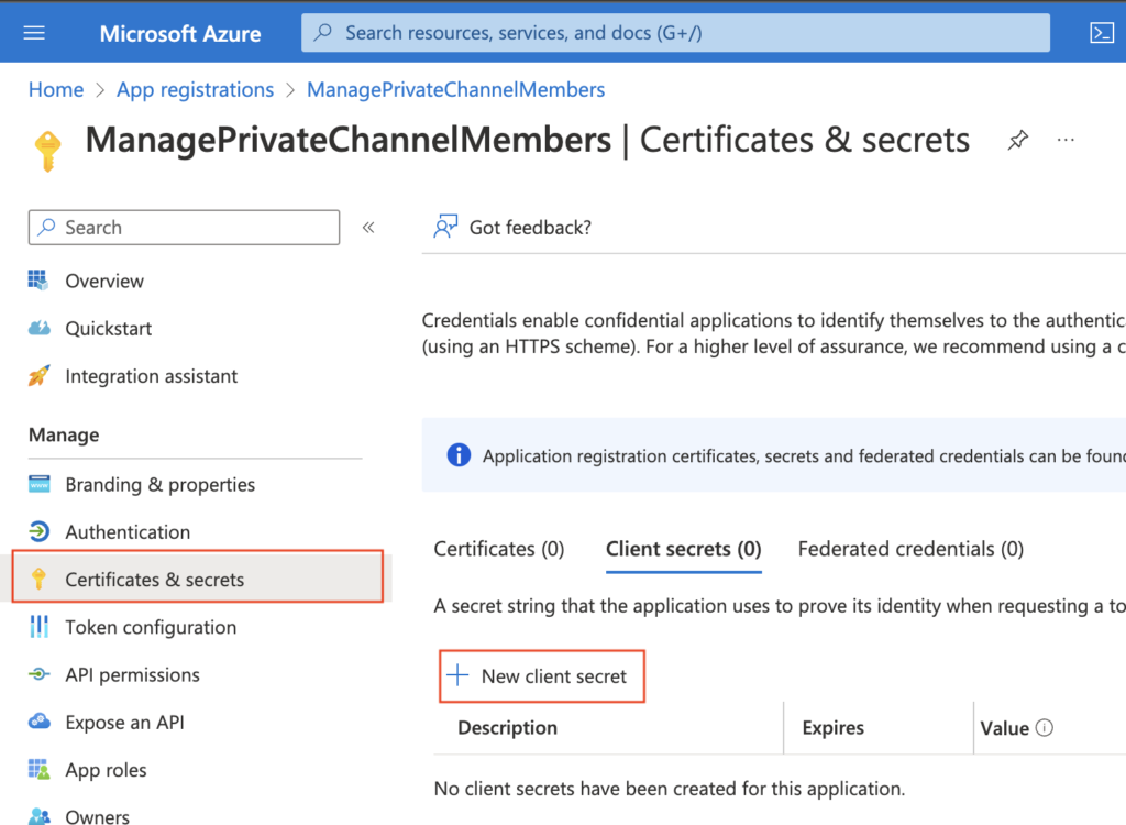 Power Automate authenticate azure app