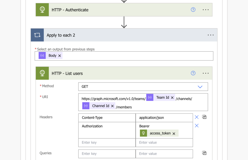 Power Automate remove member private channels