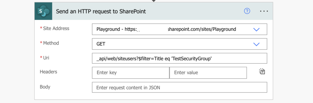 Power Automate permissions security group email