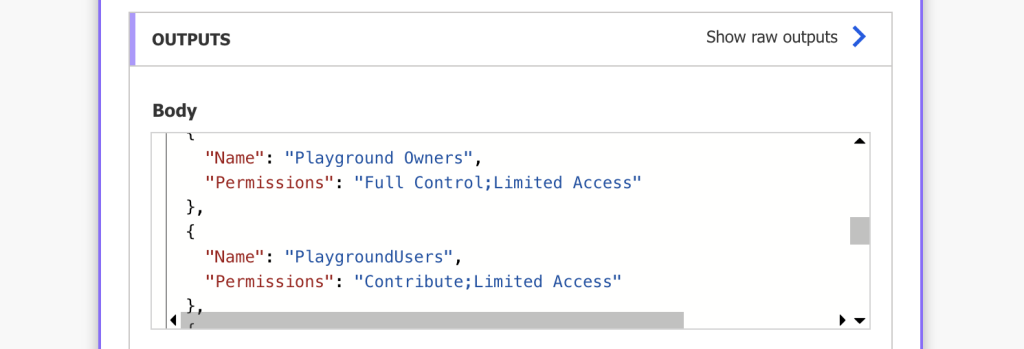 Power Automate SP groups permissions level