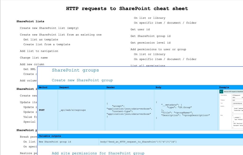 Power Automate http sharepoint