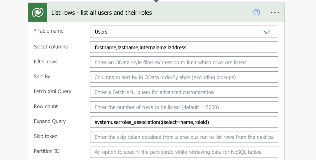 Power Automate manage user security roles