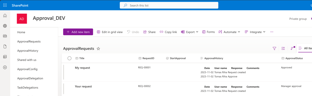 building a power automate based solution